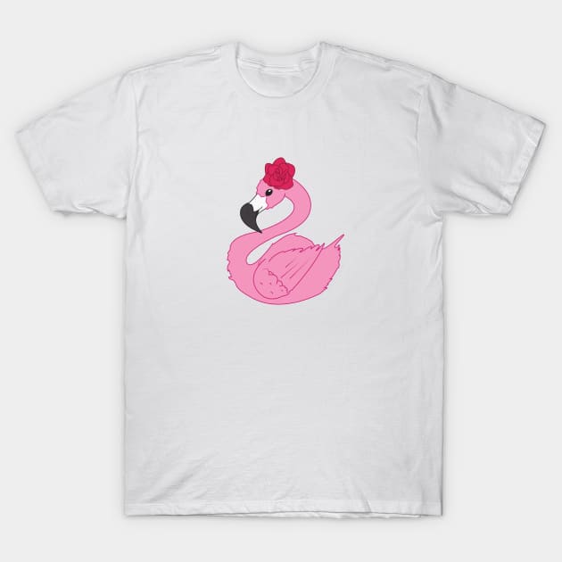 Flamenco Flamingo T-Shirt by CloudWalkerDesigns